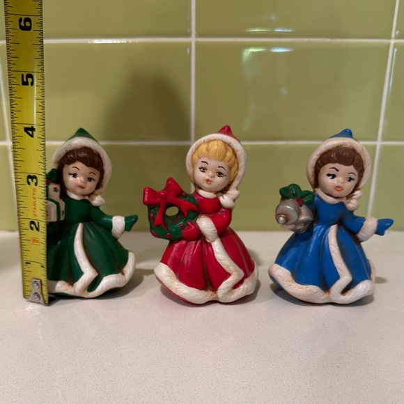 Festive Ceramic Figurines Trio - Picture 6 of 6